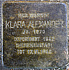 Klara Alexander (1879 – † 1942)